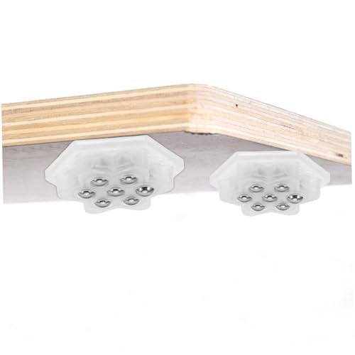Roulette meuble adhésive inox 32 pcs rotative pour boite