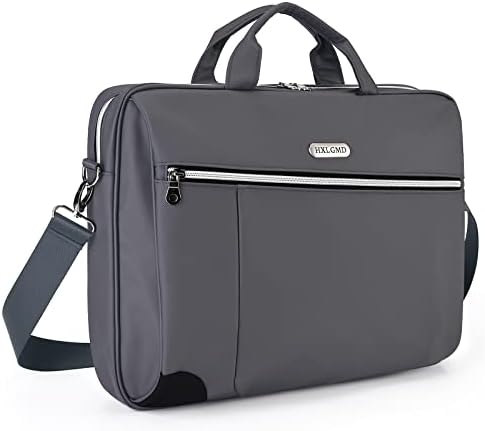 HXLGMD Laptop Bag 15 15.6 16 inch Laptop Laptop Sleeve Carrying Case Computer Bag, Waterproof 360° Protective Slim Briefcase Computer and Tablet Shoulder Bag for Men Women Business Office Work-Grey