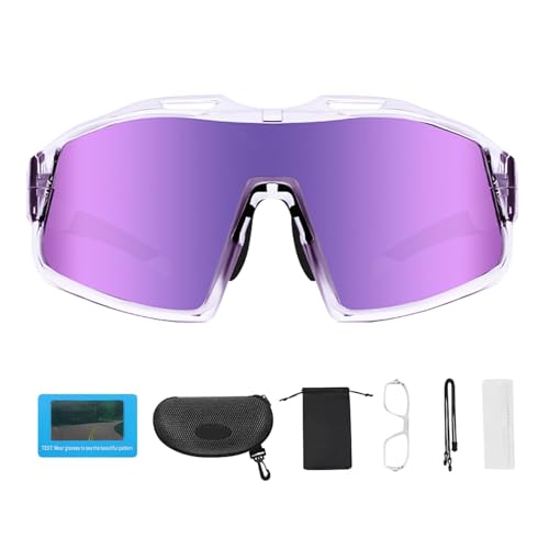Lunettes de cyclisme avec verres polarisés de protection solaire sport