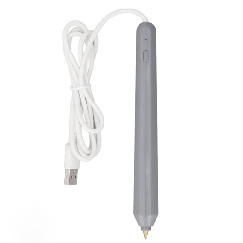 SEAFRONT Hot Foil Pen, Multifunctional, Easy Tip Remover, Portable Design, Sturdy ABS Material, Wide Applications, JoYQ Foil Pen Kit with 4 Size Metal Tips &1pc Gold Heat Activated Foil