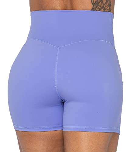 Image of Sunzel Crossover Biker Shorts for Women, No Front Seam V High Waist Yoga Workout Gym Shorts with Tummy Control | 4 Or 6-Inch Inseam, High Waisted, Tummy Control, Crossover Waist, Buttery Soft, No Front Seam, Squat Proof, Compression