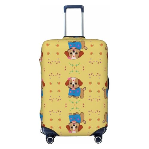 Luggage Suitcase Cover Protector, Printed Adorable cartoon dog Luggage Covers for Suitcase, Baggage Covers Fits 18-32 Inch Luggage