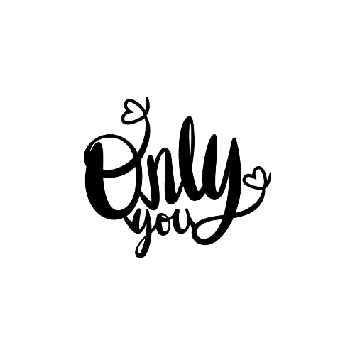 Image of eCraftIndia Only You Wooden Wall Decor for Living Room Bedroom | Home Wall Decor Item| Wall Art for Home Decor| Valentine Gift for Girlfriend Boyfriend Husband Wife Her Him| Valentine Decoration