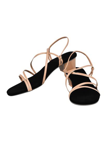 Image of JM LOOOKS Kitten Heel Sandal for Womens Block Heel Sandal Comfortable Heel Sandal Trendy Flatform Sandals for Girls Casual and Stylish