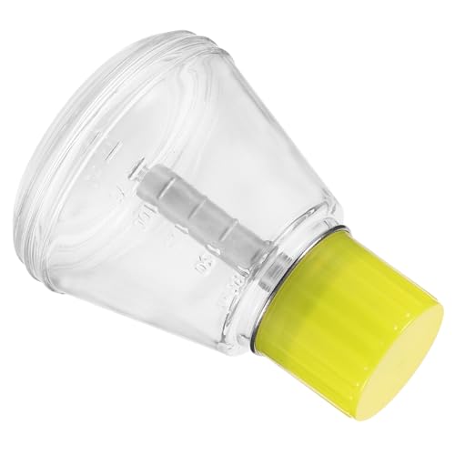 CLISPEED Flacon Verre Vide avec Pompe Distributeur Résistant Corrosion avec Noyau Aluminium pour Dissolvant Vernis à Ongles Usage Professionnel et Domestique