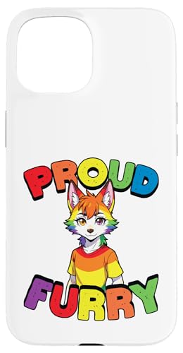 Proud Furry LGBTQ �Q�C Fursona Furries �Q�C�v���C�h �X�}�z�P�[�X iPhone 15 �p