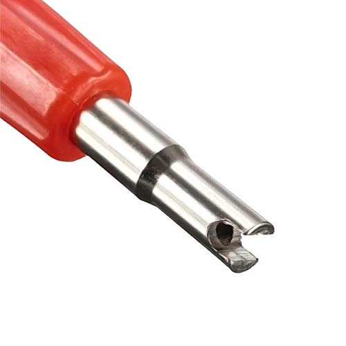 Image of Lantee 2-in-1 Tire Repair Tool Set with Valve Core Removers and 100 Replacement Valve Stem Cores - Ideal for Cars, Trucks, Motorcycles, and More