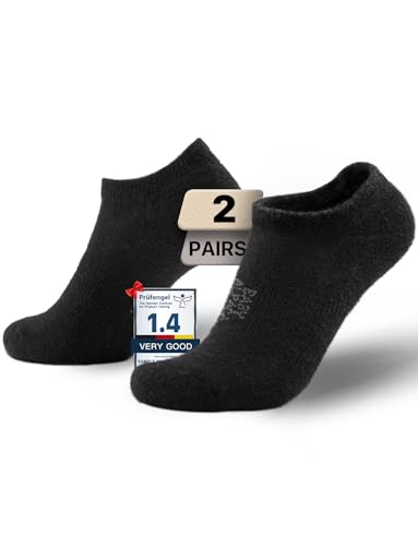 Image of Juclise Alpaca Wool Lightweight No Show Hiking Socks Breathable Moisture Wicking Cushioned Anti Blister Merino Outdoors