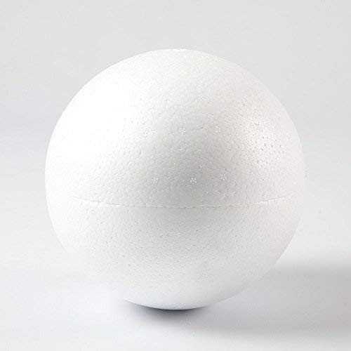 4 x 8cm Styropor Spheres Styrofoam Polystyrene Balls - Pack of 4 - Floral / Floristry / Crafts