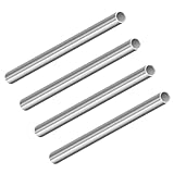 LAVMHAB 304 Edelstahlrohr 13mm Außendurchmesser x 1mm Wandstärke, 200 mm Länge, nahtlose runde Edelstahl Rohr (4 Stück)