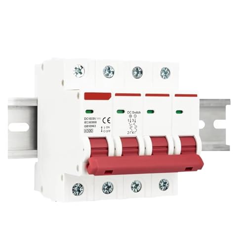 DC 1000V 1P 2P 3P 4P �\�[���[�~�j�T�[�L�b�g�u���[�J�[�ߕ��וی�X�C�b�` 6A ? 63A/80A 100A 125A MCB ���z�����d�V�X�e���p(4P,20A)