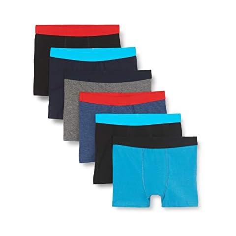 Bonjour® Boys Boxer Shorts Designer Trunk Boxers Underwear (5 yrs - 13 yrs) ((Six Pack Assorted), 13 yrs) Cover