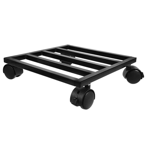 Soporte móvil para macetas con ruedas, carrito de flores de interior resistente, soporte para macetas rodante, 30 x 30 x 8 cm, perfecto para un fácil movimiento y exhibición de plantas.