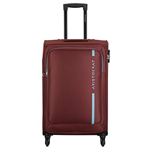 Aristrocrat Aristocrat Polyester Dasher 4W STROLLY Soft Spinner Wheel Suitcase 58 D.Grey,Medium + Large, 43 Cm-image-42