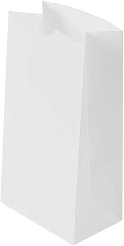 Vista 528 de Restaurantware Bag Tek - Bolsas de almuerzo desechables de 2 libras, 100 bolsas resistentes para llevar, parte inferior plana, ideal para Blanco