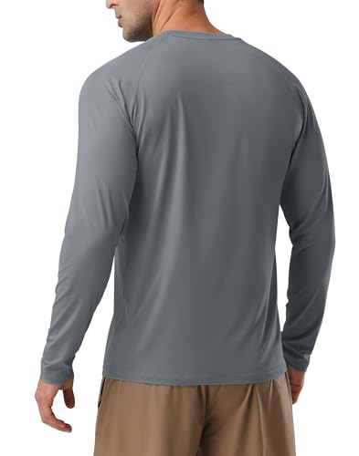Camiseta de protección solar UPF50+ para hombre de manga larga ligera y secado rápido 2