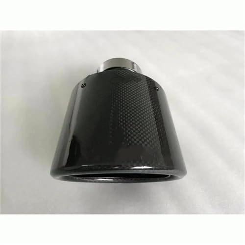 Tubo de escape coche modificado con silenciador de fibra de carbono y boquilla brillante LD 76