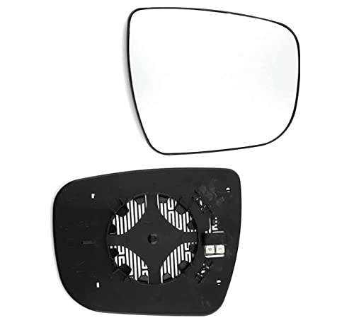 Wing Mirror Glass for Nissan Qashqai J11 and Nissan Xtrail 2014, 2015, 2016, 2017, 2018, 2019, 2020, 2021 models Heated Mirror Right Hand Side UK Driver Side