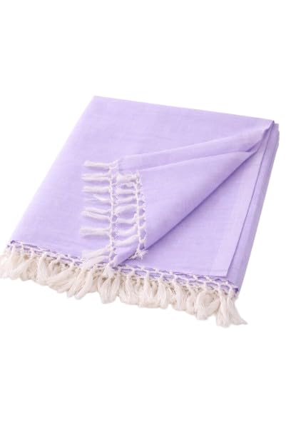 Image of Soft Dull Cotton Bhagalpuri Chadar for Summer | Lightweight and Breathable Chadar for Sleeping | Odhne Wali Chadar for All Season Use Blanket (Purple)