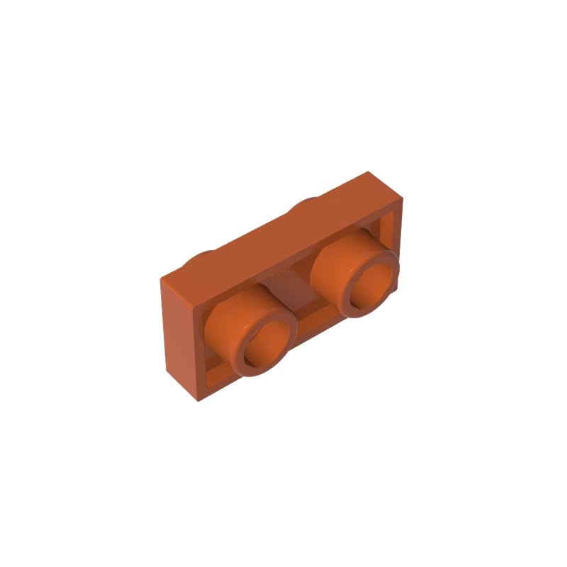 GDS-1581 1x2 Double Sided Board 50PCS Compatible with Lego Toy DIY Parts and MOC Components for Major Brick Brands Color:Dark Orange โ image 1