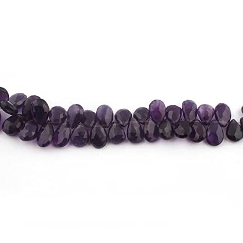 Perles améthyste facettées en goutte d'eau 12mm-17mm pour bijoux SB3886