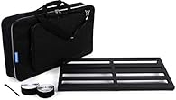 Classic PRO Pedal Board Soft Case with Shoulder Strap 160" of Professional Grade Hook-and-Loop Assortment of zip ties
