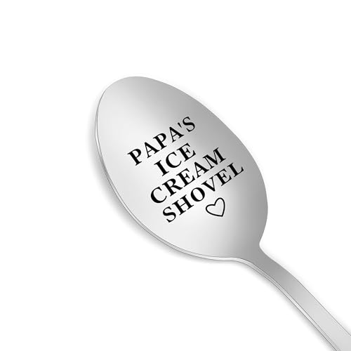 Stainless Steel Ice Cream Shovel for Dad - Stocking Stuffers for Men: Christmas and Father's Day Gifts for Papa from Grandkids