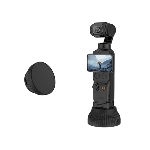 For DJI Osmo Pocket4/3�p �ԍڃV���R���x�[�X �f�X�N�g�b�v�X�^���h �����^�X�^���h ���萫�Ɗ���~�� ���S�ȃT�|�[�g �����^�ъȒP �����ȃJ�b�g�A�E�g�ƕ֗��ȑ��쐫 (�u���b�N)