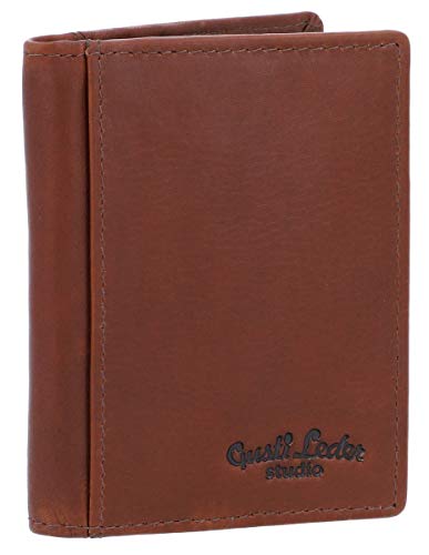 Preisvergleich Produktbild Kartenhülle Leder Gusti Studio Hal Kartenetui Dunkelbraun