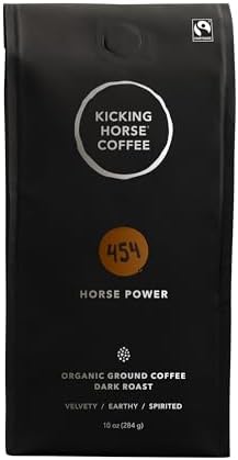 Kicking Horse Coffee 454 Horse Power Ground Coffee, 10 Ounce