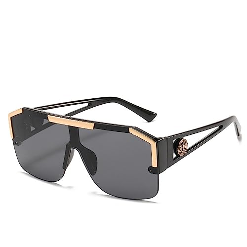 Lunettes de soleil grande boîte contre éblouissement monture noire mixte