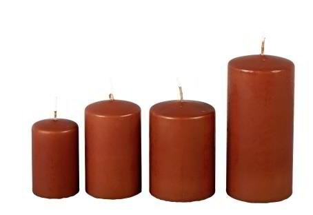 WeCandle Bougie Cylindre Caramel 6x10cm Cover