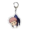 CHAOZI0 6pcs Jujutsu Kaisen Keychain Pendant Anime double-sided transparent acrylic pendant, keychain pendant - Image 3