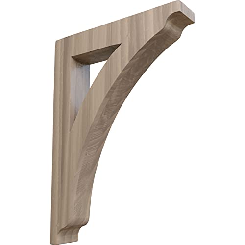 Ekena Millwork Bktw01X08X12Thwa Large Thorton Wood Wood Brackets, 1 3/4"W X 8 1/2"D X 12"H , Walnut #TOP19