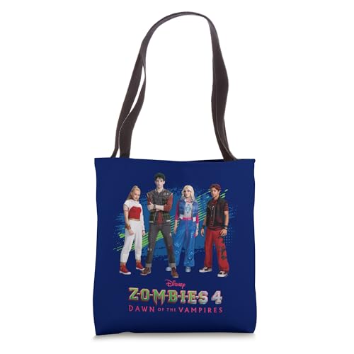 Disney ZOMBIES 4 Nova & Victor + Zed & Addison Official Logo Tote Bag