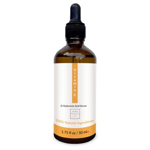 HerbOrganic Vitamin C Serum for Face-50ml | Anti-Aging with Hyaluronic Acid | Collagen Booster, Dark Spots and Anti Wrinkles (50) Cover