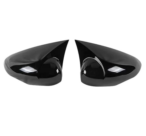 Couvercle rétroviseur pour Ford Fiesta MK7 2008-2017 coque noir brillant