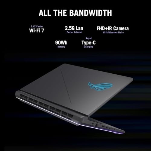 Image of ASUS ROG Strix G16 (2025) Gaming Laptop, Intel i7-14650HX(Up to 5.2GHz), NVIDIA RTX 5060, 16 inch FHD+ 16:10 165Hz /3ms Display, 64 GB DDR5, 2 TB SSD, Wi-Fi 7, All-Round RGB Light, Windows 11 Pro