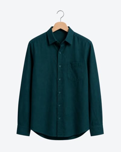 Image of Arvest Men's Solid Linen Casual Shirt | Regular Fit | Breathable | Full Sleeve