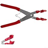 Automotive Funkendraht-Abzieher-Werkzeug-Set mit widerstandsfähiger Stahlkonstruktion und federbelasteten einziehbaren Backen für Motorreparatur (große Größe)