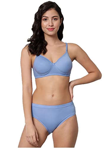 Image of Women Sexy Cotton 2 Piece Bra and Panties Lingerie Set for Honeymoon | Anniversary | Everyday Bra Panty Combo