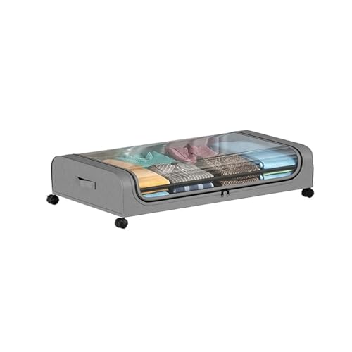 RJDJTTBD Cajas de Almacenamiento Debajo de la Cama Caja de Almacenamiento Debajo de la Cama con Ruedas Edredón de Gran Capacidad Bolsa de Almacenamiento de Ropa Dormitorio Juguete Misceláneas Caja