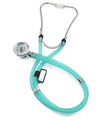 Image of Elite Medical Instruments EBE-340 Clear Sea Frost Sprague Rappaport Stethoscope and Black Blood Pressure Kit