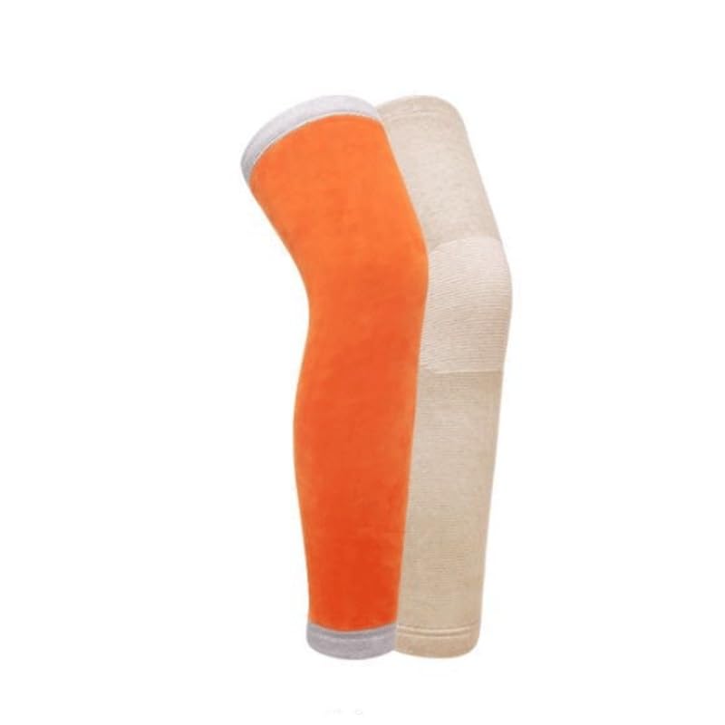 Winter Fleece Warm Knee Pads for Men Women Anti Slip Leg Guards