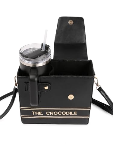 Image of Stanley Purse,Water Bottle Bag Outdoor Portable Crossbody Bag Stanley Cup Holder with Strap Women's Shoulder Bags