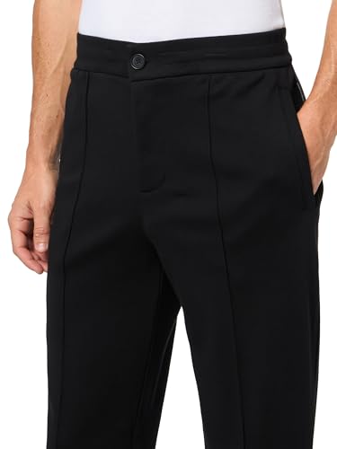 Armani Exchange Men's Cotton Interlock Suit Pant with Elastic Wasitband3
