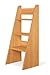 Produktbild Original Treppenleiter von BioKinder® | Leiter für Wickeltisch Trittleiter für Kinder aus Bio Erlen-Massivholz, natürlich geölt | 90 x 40 x 31 cm