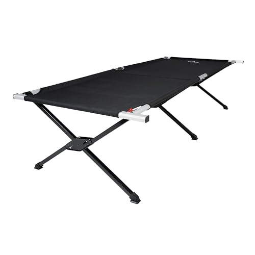 Teton Outfitter Camping Cot Heavy-Duty Oversized Folding Cot for Adults Comfortable Elevated Sleeping Bed Easy Setup Universal