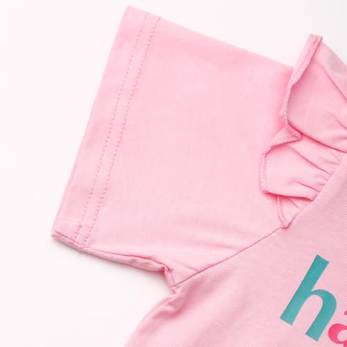 Image of Akyzic Little Girl Skirt Outfit Two Piece Spring Summer Outfit Butterfly Dress Cat Print Skirt Toddler Girl Outfit Set