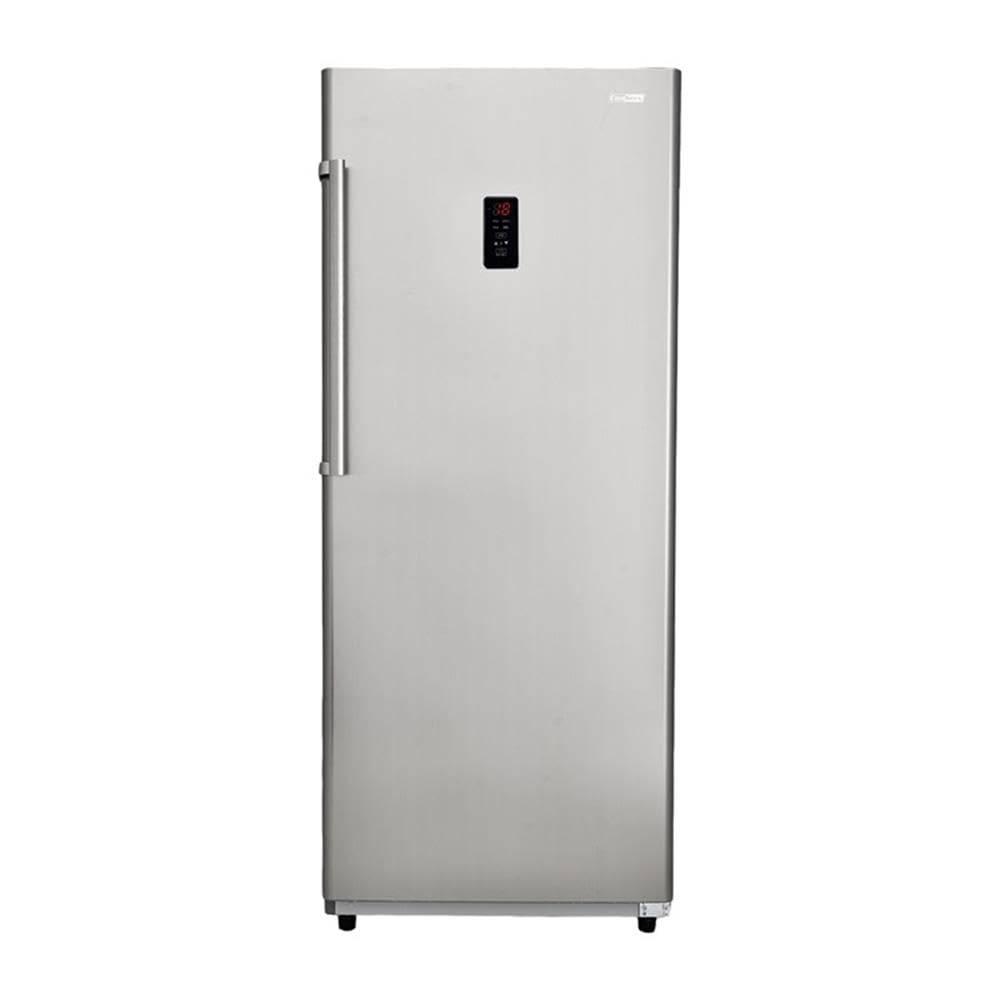 Pemberly Row 17 cu. ft Convertible Upright Freezer/Refrigerator, Stainless Steel Finish, Adjustable Glass Shelves, Reversible Door, Garage-Ready Design, Quiet Operation for Kitchen or Storage Use on Fridge.com